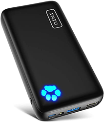 INIU Bateria Externa Movil, Compacto 20000mAh Power Bank con USB C y Salidas De 3A, Cargador Portatil Con Linterna Para iPhone Xs 8 7 Plus iPad Airpod en oferta