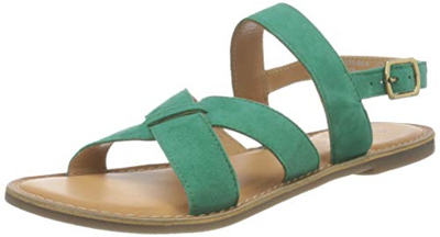Kickers Diba-2, Sandalia Unisex Adulto, Verde, 36 EU