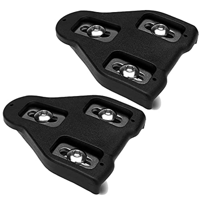 Calas para Pedales Compatibles con Look Delta (9 ° de Libertad Angular) Calas para Bicicletas de Ciclismo (Negro1)