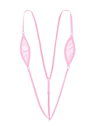IEFIEL Micro Bikini Mujer Sexy Teeny Weeny Sling Shot Traje de Baño Una Pieza Teddy Body G-String Slingshot Thong Bikini Beach Swimsuit Rosa One Size en oferta