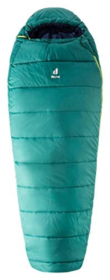 deuter Starlight Pro Saco de Dormir para niños, Unisex-Youth, alpinegreen-Navy, Kids