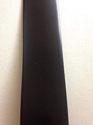 Correa de vinilo para reparación de muebles de jardín, de 2 x 20 pies, acabado mate (negro) + 20 remaches gratis! en oferta