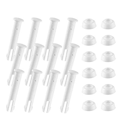 tellaLuna 36 pines de plástico para juntas de piscina y 36 sellos de goma para partes de FramePool redondas por encima del suelo 28270-28273 (2.36 pul
