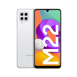 Samsung Galaxy M22 – Pantalla 6,4” (AMOLED HD+, 90Hz, 4GB RAM + 128GB almacenamiento, cuádruple cámara trasera, 5000 mAh carga rápida 25W) Color Blanc en oferta