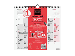 Finocam - Calendario 2022 M - 265x245 mm Neutro de Pared para Escribir Español en oferta