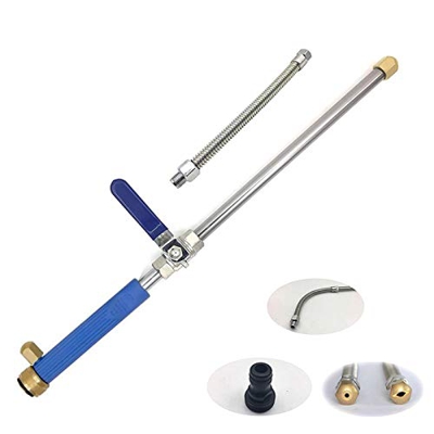 Boquilla de lavado de alta presión, Hydro Deep Jet Power Washer Wand Garden Sprayer Attachment boquilla de manguera de agua pistola de agua para lavad