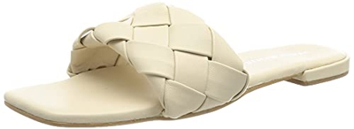 Vero Moda Vmmay Leather Sandal, Sandalia Mujer, Abedul, 40 EU