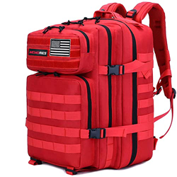 Memories Mochila 45L Tactica Militar Impermeable para Crossfit Caza Senderismo Gimnasio y Deportes al Aire Libre. (Rojo 2) en oferta