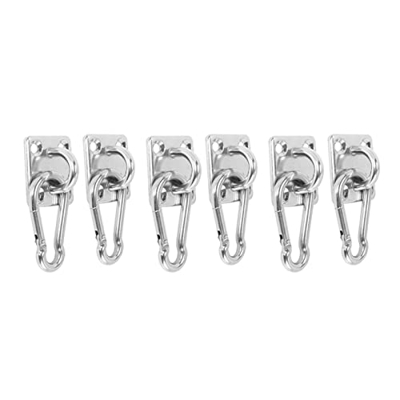 GOUGOU suhongstore 60x Suspendido Techo Montaje En Forma De U En Forma De U Ganchos De Acero Inoxidable Hamaca Multifunción De Acero Inoxidable Hamaca