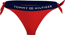 Tommy Hilfiger Cheeky Side Tie Bikini, Parte de arriba de bikini Mujer, Fireworks, M precio