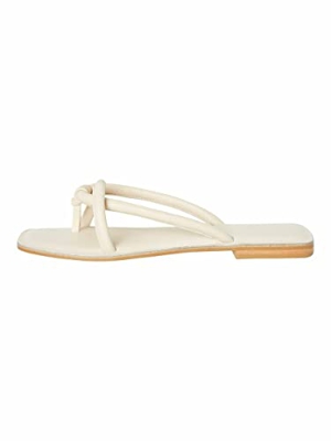 Vero Moda Vmflino Leather Sandal, Sandalia Mujer, Abedul, 40 EU