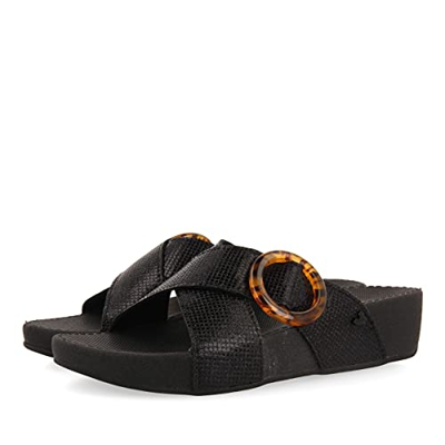 Gioseppo AMNICO, Sandalias con cuña Mujer, Negro, 36 EU