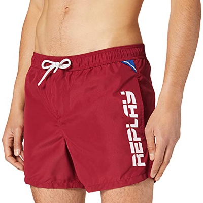 REPLAY LM1078.000.82972R Baador para Hombre, 454 Burdeos, XL