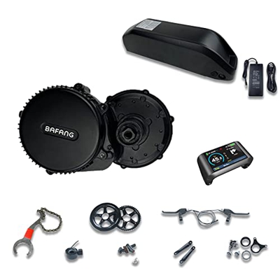 Bafang 36V 250/350 / 500W Bicicleta Eléctrica Motor Central BBS01B Kit de Conversión Motor Central con Batería de 36V 13/15.6/17.4/19.2 / 24Ah (Opcion