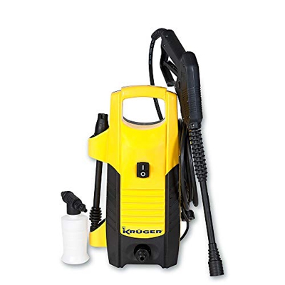 Kruger KH502 Hidrolimpiadora de Agua fría a 105 Bar. y 300 litros/Hora (1600 W, 230 V), Color Amarillo