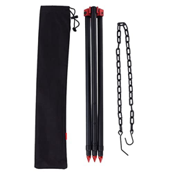 Parrilla de trípode para Barbacoa, Juego de Parrilla para trípode, portátil, Desmontable, Resistente, Duradero, Resistente a Altas temperaturas, Sopor en oferta