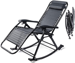 FXBFAG Mecedora Plegable Camping Tumbona Ajustable Silla de Ocio de Gravedad Cero Piscina al Aire Libre Patio Jardín Junto a la Piscina precio