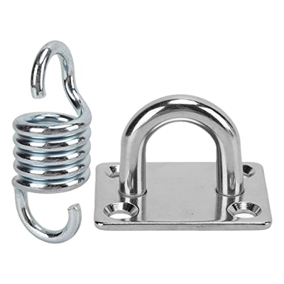 Kit para Colgar Silla Hamaca, Resistente a la Oxidación, Capacidad de Carga 551LB, Kit para Colgar en el Techo Liso, Conexión Firme, Acero Inoxidable 