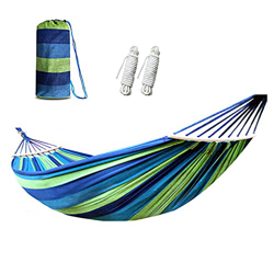 YushengTai Hamaca de jardín portátil de 280 x 80 cm, hamaca de camping al aire libre, carga máxima de 150 kg, para césped de jardín, terraza, playa, b en oferta