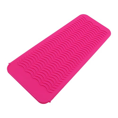 Bolsa de silicona resistente al calor para alisador de pelo, varita de rizador, herramientas para el cabello caliente, tapete de peinado portátil, sum