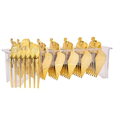 8 Recortadores de Cabello Profesionales de Color/Cortadoras Codificadas con Clipper Guías/Peines # 3170-400- 1/8 ”a 1 -Gran Ajustes para Todos los Cor