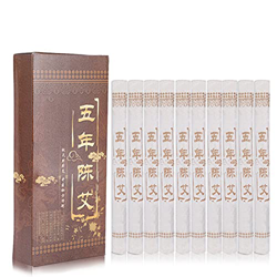 Semme 5 Years Pure Moxa Stick, Artemisa China para Aliviar la Hinchazón Y las Ojeras Se Utilizan para la Moxibustión Leve (10 Piezas) en oferta