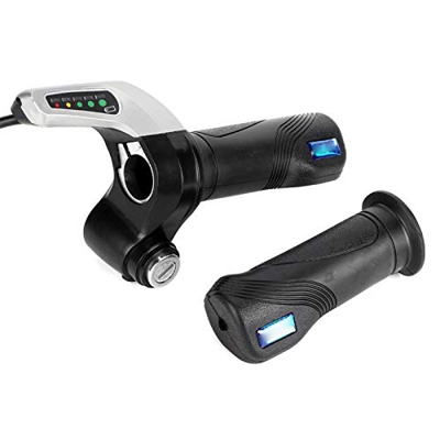 24V 250W Motor Controlador de Velocidad Cepillado Motor Controlador de Cepillo LED Kit con Bloqueo de empuñadura del Acelerador para Bicicleta eléctri