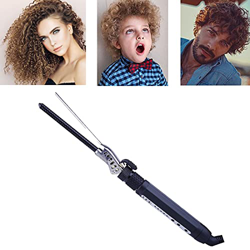 YUNAI Curling Iron Mini Curler for Short Hair Small Curling Wand for Men & Chidren 7mm Curler with Long Clip en oferta
