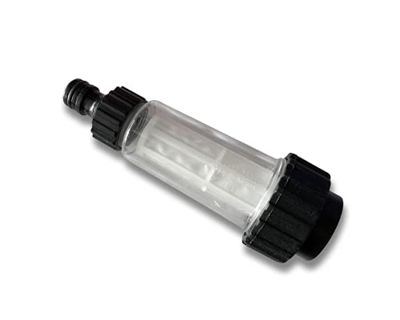 Filtro de agua M&M Smartek con adaptador rápido de ¾ de pulgada para herramientas de jardín de limpieza a presión como la bomba de jardín Kärcher Stie