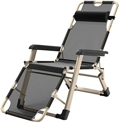 FXBFAG Sillón reclinable para Patio Sillón de jardín Plegable Ajustable Tumbona Sillas reclinables con cojín Patio al Aire Libre Playa Jardín MAX.150k