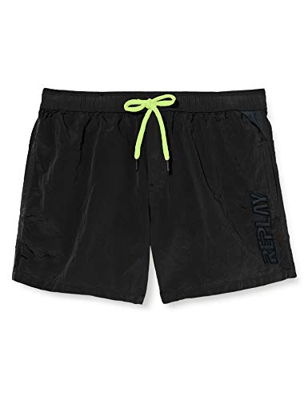 REPLAY Lm1067.000.83286 Baador para Hombre, Negro (098 Black), S