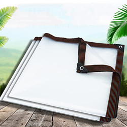WWWANG Película plástica PE Transparent Tarpaulin, Lona Impermeable Plegable, paño a Prueba de Lluvias para la Piscina de Gazebo de balcón, tamaño Per en oferta