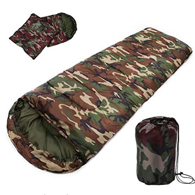 xrd Algodón que acampa saco de dormir 15 ~ 5degree sobre estilo ejército o camuflaje sacos de dormir