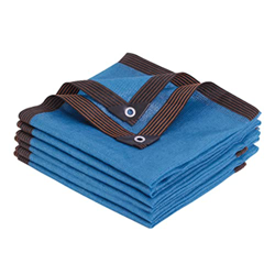 HAI Sombreado Azul Red Wrap-Edge Perforado Sombreado Red Encryption Engrosamiento Piscina Piscina Pasado Patio Courty Coche Techo Sunscreen Net (Size  precio