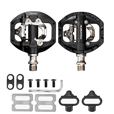 SPD Pedal, Multipurpose Dual Platform SPD Pedal Pedales Bicicleta Montaña para BMX, MTB, Spin Trekking E-Bike