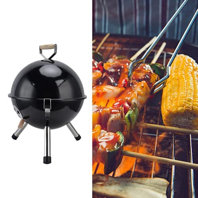 SONK Parrilla del BBQ, Parrilla Esférica de la Parrilla del Carbón de Leña Mini para la Comida Campestre