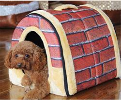 Julymall Casa para mascotas y sofá 2 en 1, muy cálido, acolchado con aislamiento térmico, casa de cueva, para perro, gato, gatito, rojo, rojo precio