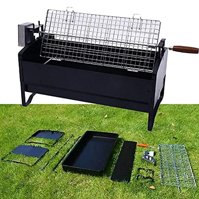 RTYUIO Parrilla de Barbacoa portátil Parrilla de carbón Plegable Parrilla de Barbacoa de Acero Inoxidable al Aire Libre Camping Cocina Picnic Herramie