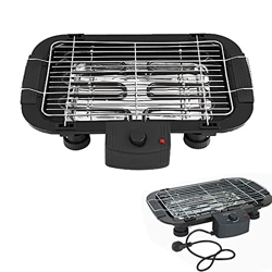 Parrilla eléctrica portátil, mesa de 1500 W, parrilla eléctrica para barbacoa, para interiores, sin humo, de gran capacidad, para el hogar, multifunci características