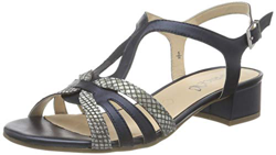 CAPRICE 9-9-28201-26, Sandalia con taln Mujer, Navy Snake Com, 40 EU en oferta