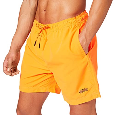 Superdry Venice Swim Short Pantalones Cortos para Tabla, Orange Chill, L para Hombre