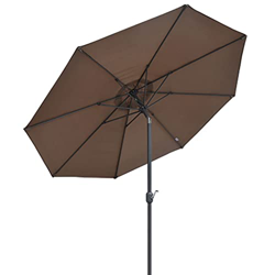 Sombrilla Paraguas De Jardín Al Aire Libre Parasoles, Paraguas De Mesa De 9 Pies / 2.7 M De Mercado con Cigüeñal Y Tilt Patio Piscina Piscina Parrilla precio