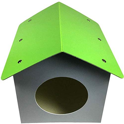 LCZ Caseta de Perro y Gato Resistente a la Intemperie para Interior y Exterior,Gris,S