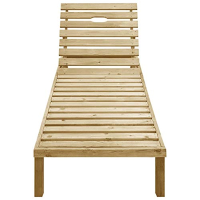 BIGTO Tumbona Impregnada Pinewood 200 x 70 x (31,5-77) cm (L x W x H)