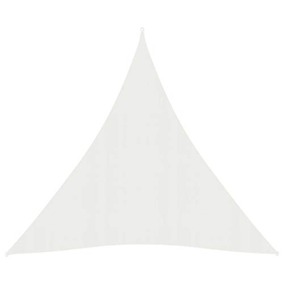 BIGTO Sombrilla impermeable para exteriores, 160 g/m², HDPE, para exteriores, color blanco, 5 x 7 m