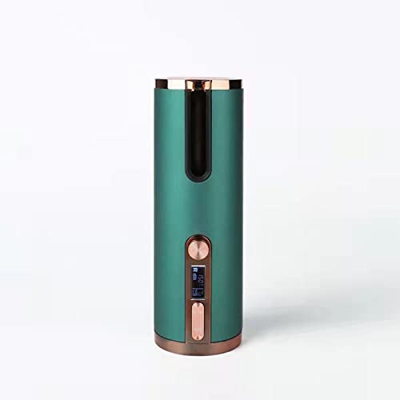 YJYJ Rizador Inalámbrico Auto Curling Iron Cordless Automatic Hair Wand Portable USB Rechargeable Spin Curler Fast Heating with Temperature Regulation