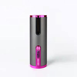 YJYJ Rizador Inalámbrico Auto Curling Iron Cordless Automatic Hair Wand Portable USB Rechargeable Spin Curler Fast Heating with Temperature Regulation en oferta