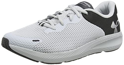 Under Armour UA W Charged Pursuit 2 BL Zapatillas para correr de carretera para Mujer, Gris (Halo Gray / Jet Gray / White), 40 EU