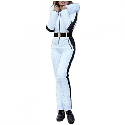 Traje de esquí para mujer de una pieza, traje de esquí de una pieza, mono de invierno para mujer, resistente al agua, monos de nieve, cálidos, para es