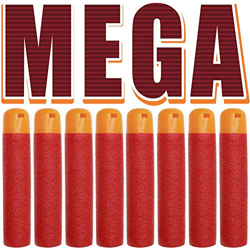 Airlab 120 Flechas de Dardos para Accesorios Nerf, Balas de Recarga de Mega Dardos de 9,5 cm para la Serie N-Strike Mega, Rojo características